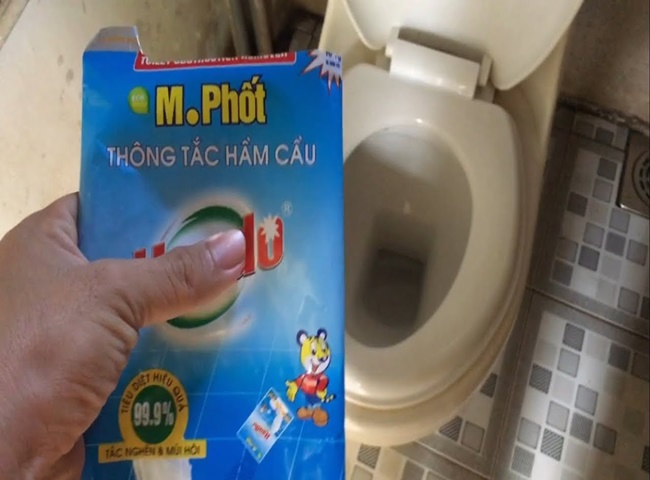 Cách sử dụng bột thông bồn cầu Hando