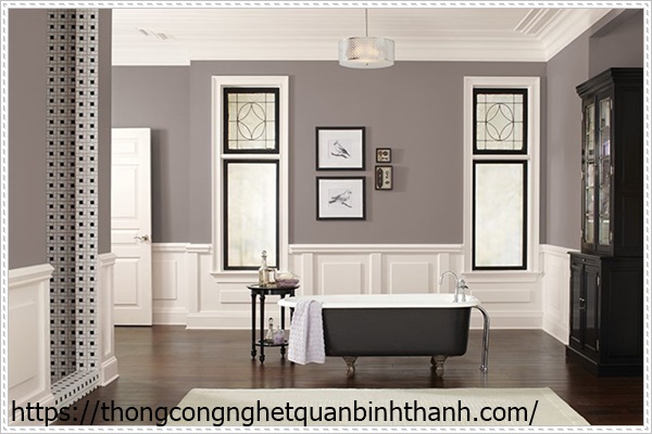 Màu sơn nhà đẹp: màu xám