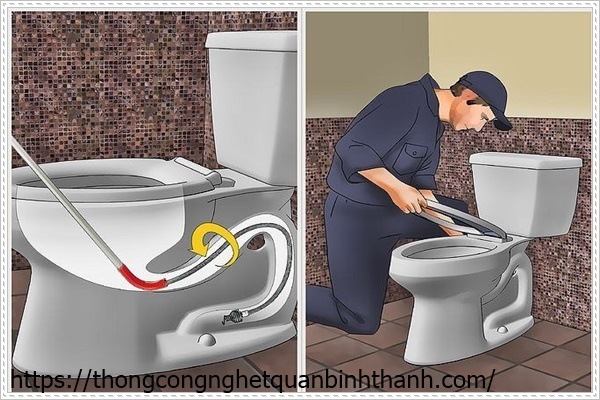 D&ugrave;ng d&acirc;y l&ograve; xo để th&ocirc;ng bồn cầu